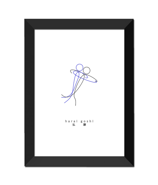 Harai-Goshi Wall Print (A4)