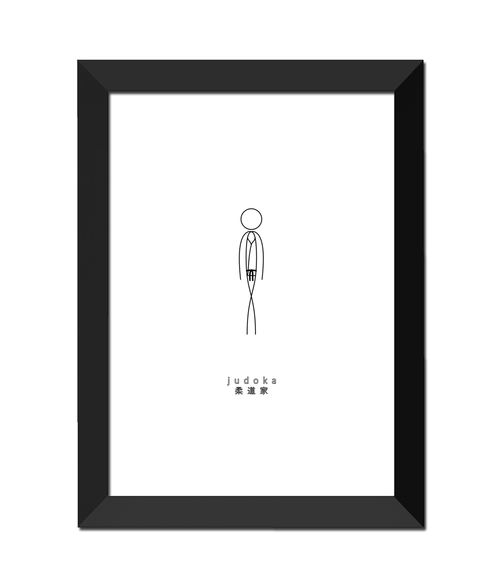Judoka Wall Print (A4)